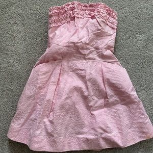 Lilly Pulitzer Pink Seersucker Dress